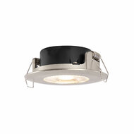 Inbouw spot vast - incl. 3-staps LED dimbaar - IP44 - kleur Zilver