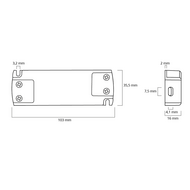 20W - 12V Professionele compacte led driver