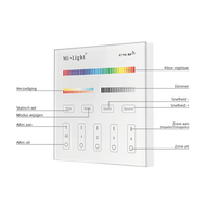 Milight 4-zone RGBWW afstandsbediening paneel touch op stroom