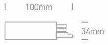 Aansluitblok - 230V - LINKS - kleur Wit voor rail 40003A/W