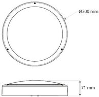 Opbouwspot Bulkhead - IP65 - 8-18W - 3000-5000K - WIT of Zwarte Ring