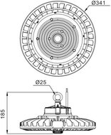 LED Highbay Storm G2 100-200W 4000K 17000-30000lm 90D 0-10V Dimbaar Zwart (250-400W)