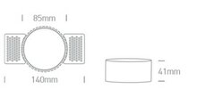 Trimless spot  behuizing - Aluminium - GU10 - IP20 - Enkel - reflector kleur na keuze - rond