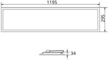 G2 LED Paneel 30x120cm IP44 26-38W 3000K-4000K 2-CCT instelbaar