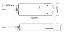 Miboxer 75W -5 in 1-dimbare-driver (Wifi+RF-2.4GHz) voor alle kleuren ledstrips