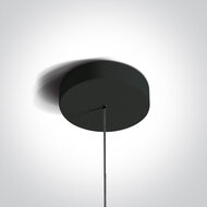 LED Pendants - 6W - Warm Wit - 30 deg - IP20 - 230V - Zwart