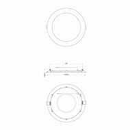 LED downlighter Slim V2.0 IP44 20W 225mm 4000K 