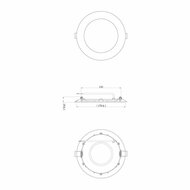 LED downlighter Slim V2.0 IP44 12W 170mm 3000K 