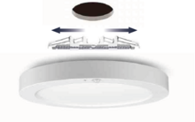 LED downlighter In/opbouw G2 9-18W 3000-6000K CCT 227mm Zwart met sensor