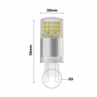 LED lichtbron G9 3.2W 350lm 2700K Zeer Warm Wit - Dimbaar - vervangt 30W