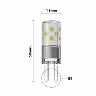 LED lichtbron G9 3.8W 470lm 3000K Warm Wit - Niet Dimbaar - vervangt 40W