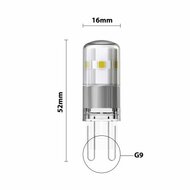 LED lichtbron G9 1.9W 200lm 2700K Zeer Warm Wit - Niet Dimbaar - vervangt 20W