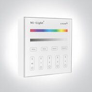 Miboxer/Milight 4-zone RGB/RGBW afstandsbediening paneel touch op batterij