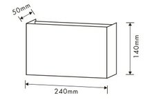 LED Wandarmatuur- 2xG9-Aluminium- Wit