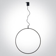 Ring Hanglamp - 800mm - 40W - LED built in - Zwart - Dimbaar