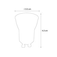 LEDspot GU10 4W 2700K 35 mm| Dimbaar