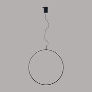 Ring Hanglamp - 600mm - 30W - LED built in - Zwart - Dimbaar