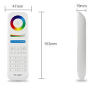 Milight/Miboxer 8-zone Touch RF afstandsbediening multicolor