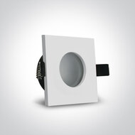 Badkamer inbouwspot behuizing vierkant - IP44  50W  GU5.3 - WIT