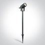 Tuin spot - IP65 - 35W - GU10 - 40 cm - Antraciet