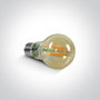 LED RETRO lamp 2200K - 6,5W - E27- Amber - Dimbaar