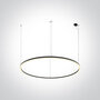 Decoratieve LED Pendant ring-100W-&Oslash;1800mm-Zwart