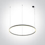 Decoratieve LED Pendant ring-65W-&Oslash;1270mm-Zwart