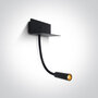 Bed wand lamp - COB led - USB aansluiting - compleet met driver