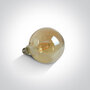 LED RETRO lamp 2200K - 7W - E27-G125- Amber - Dimbaar