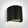 Decoratieve kunststof wandlamp - IP65 - IK06 - waterdicht - GU10-Zwart