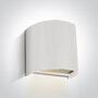 Decoratieve kunststof wandlamp - IP65 - IK06 - waterdicht - GU10-WIT-Downlight