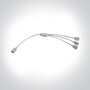 Dual White splitter kabel in 3 delen