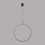 Ring Hanglamp - 600mm - 30W - LED built in - Zwart - Dimbaar