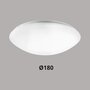  LED Plafonni&egrave;re / Wandarmatuur IP44-8W-3000K-650lm-&Oslash;180 (1x18W)