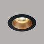 Inbouwspot behuizing rond - IP20  50W  GU10 - Zwart - Reflector Messing/Brons
