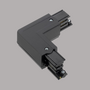 PRX bocht 90&deg;- LINKS - 3F rail - Zwart