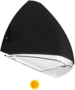 LED Gevelarmatuur Mini Squalo IP65 7-12W 3000/4000K 900-1650lm Zwart+daglichtsensor