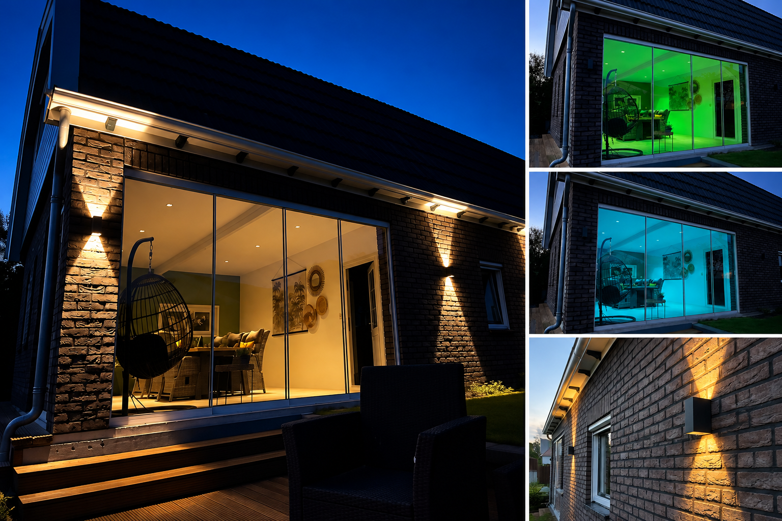 Binnen- en buitenverlichting bij familie Dudink in Andijk