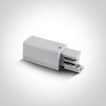 Aansluitblok - 230V - LINKS - kleur Wit voor rail 40003A/W Aansluitblok - 230V - LINKS - kleur Wit voor rail 40003A/W