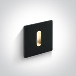 Inbouw armatuur vierkant - 1 Watt - IP20 - kleur zwart Inbouw armatuur vierkant - 1 Watt - IP20 - kleur zwart