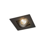 Instelbare inbouwspot vierkant - IP20 - GU10 - Zwart - Artemis Instelbare inbouwspot vierkant - IP20 - GU10 - Zwart - Artemis