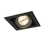 Instelbare inbouwspot vierkant - IP20 - G53 - Zwart - ONEON 111 Instelbare inbouwspot vierkant - IP20 - G53 - Zwart - ONEON 111