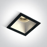 Inbouw spot behuizing vierkant - IP20 GU10 - Zwart - Reflector Wit Inbouw spot behuizing vierkant - IP20 GU10 - Zwart - Reflector Wit