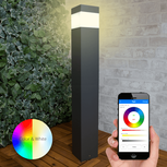 Moderne staande tuinlamp voor buiten met E27 Milight slimme verlichting led lamp Moderne staande tuinlamp voor buiten met E27 Milight slimme verlichting led lamp