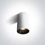 Opbouw cilindrische plafondspot-reflector, zwart- Cilinder Wit Opbouw cilindrische plafondspot-reflector, zwart- Cilinder Wit
