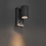 Buitenwandlamp antraciet IP44 met bewegingssensor - Solo Buitenwandlamp antraciet IP44 met bewegingssensor - Solo