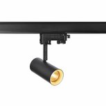 Moderne dimbare 3-fase railspot zwart incl. COB LED 2700K-620Lm-dimbaar Moderne dimbare 3-fase railspot zwart incl. COB LED 2700K-620Lm-dimbaar