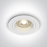 Inbouwspot behuizing verdiept rond - IP20-GU10 -kleur_WIT Inbouwspot behuizing verdiept rond - IP20-GU10 -kleur_WIT
