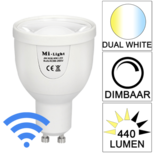Milight Wifi led spot Dual White 5 Watt GU10 fitting Milight Wifi led spot Dual White 5 Watt GU10 fitting