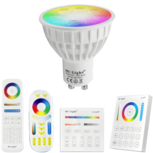 Milight RGBWW Wifi LED lamp set met afstandsbediening 4W GU10 Milight RGBWW Wifi LED lamp set met afstandsbediening 4W GU10